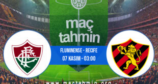 Fluminense - Recife İddaa Analizi ve Tahmini 07 Kasım 2021