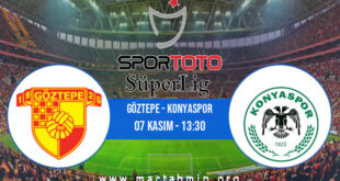 Göztepe - Konyaspor İddaa Analizi ve Tahmini 07 Kasım 2021