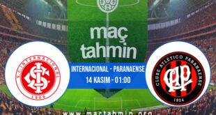 Internacional - Paranaense İddaa Analizi ve Tahmini 14 Kasım 2021