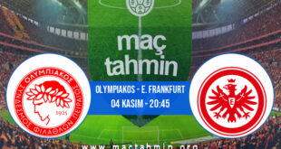 Olympiakos - E. Frankfurt İddaa Analizi ve Tahmini 04 Kasım 2021
