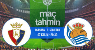 Osasuna - R. Sociedad İddaa Analizi ve Tahmini 07 Kasım 2021