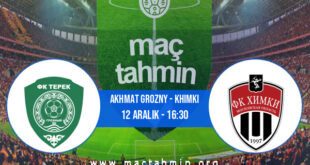 Akhmat Grozny - Khimki İddaa Analizi ve Tahmini 12 Aralık 2021