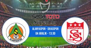 Alanyaspor - Sivasspor İddaa Analizi ve Tahmini 04 Aralık 2021