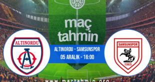 Altınordu - Samsunspor İddaa Analizi ve Tahmini 05 Aralık 2021