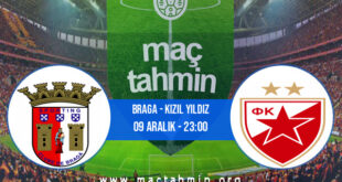 Braga - Kızıl Yıldız İddaa Analizi ve Tahmini 09 Aralık 2021