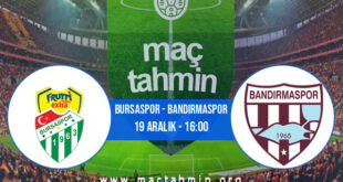 Bursaspor - Bandırmaspor İddaa Analizi ve Tahmini 19 Aralık 2021