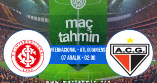 Internacional - Atl Goianiense İddaa Analizi ve Tahmini 07 Aralık 2021