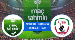 Nizhny Nov. - Rubin Kazan İddaa Analizi ve Tahmini 05 Aralık 2021