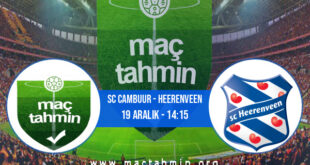 SC Cambuur - Heerenveen İddaa Analizi ve Tahmini 19 Aralık 2021