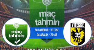SC Cambuur - Vitesse İddaa Analizi ve Tahmini 04 Aralık 2021