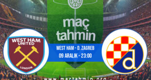West Ham - D. Zagreb İddaa Analizi ve Tahmini 09 Aralık 2021