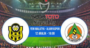 Yeni Malatya - Alanyaspor İddaa Analizi ve Tahmini 12 Aralık 2021