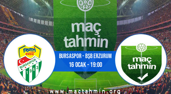 Bursaspor - Bşb Erzurum İddaa Analizi ve Tahmini 16 Ocak 2022