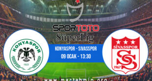 Konyaspor - Sivasspor İddaa Analizi ve Tahmini 09 Ocak 2022