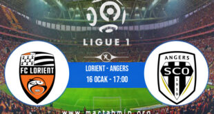 Lorient - Angers İddaa Analizi ve Tahmini 16 Ocak 2022