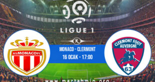 Monaco - Clermont İddaa Analizi ve Tahmini 16 Ocak 2022
