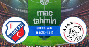 Utrecht - Ajax İddaa Analizi ve Tahmini 16 Ocak 2022