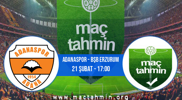 Adanaspor - Bşb Erzurum İddaa Analizi ve Tahmini 21 Şubat 2022