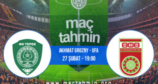 Akhmat Grozny - Ufa İddaa Analizi ve Tahmini 27 Şubat 2022