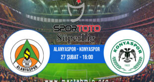 Alanyaspor - Konyaspor İddaa Analizi ve Tahmini 27 Şubat 2022