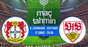 B. Leverkusen - Stuttgart İddaa Analizi ve Tahmini 12 Şubat 2022