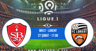 Brest - Lorient İddaa Analizi ve Tahmini 27 Şubat 2022