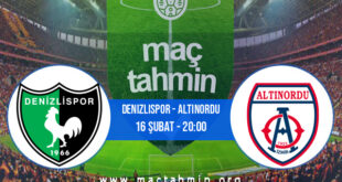 Denizlispor - Altınordu İddaa Analizi ve Tahmini 16 Şubat 2022