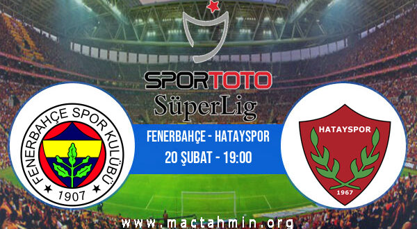 Fenerbahçe - Hatayspor İddaa Analizi ve Tahmini 20 Şubat 2022