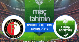 Feyenoord - S. Rotterdam İddaa Analizi ve Tahmini 06 Şubat 2022