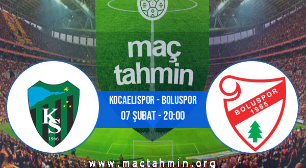 Kocaelispor - Boluspor İddaa Analizi ve Tahmini 07 Şubat 2022