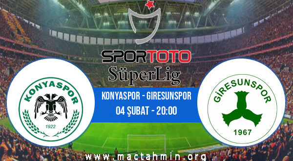 Konyaspor - Giresunspor İddaa Analizi ve Tahmini 04 Şubat 2022