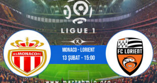 Monaco - Lorient İddaa Analizi ve Tahmini 13 Şubat 2022