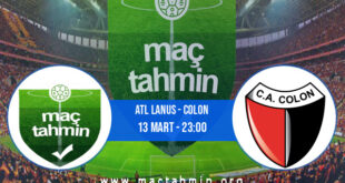 Atl Lanus - Colon İddaa Analizi ve Tahmini 13 Mart 2022