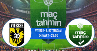Vitesse - S. Rotterdam İddaa Analizi ve Tahmini 04 Mart 2022