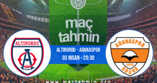 Altınordu - Adanaspor İddaa Analizi ve Tahmini 03 Nisan 2022