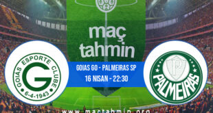 Goias GO - Palmeiras SP İddaa Analizi ve Tahmini 16 Nisan 2022