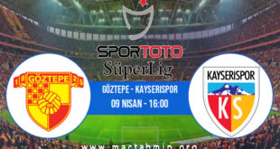 Göztepe - Kayserispor İddaa Analizi ve Tahmini 09 Nisan 2022