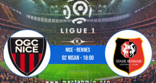 Nice - Rennes İddaa Analizi ve Tahmini 02 Nisan 2022