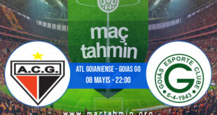 Atl Goianiense - Goias GO İddaa Analizi ve Tahmini 08 Mayıs 2022