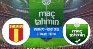 Barracas - Godoy Cruz İddaa Analizi ve Tahmini 07 Mayıs 2022