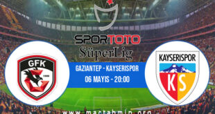 Gaziantep - Kayserispor İddaa Analizi ve Tahmini 06 Mayıs 2022