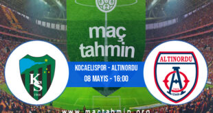 Kocaelispor - Altınordu İddaa Analizi ve Tahmini 08 Mayıs 2022