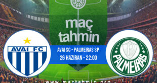 Avai SC - Palmeiras SP İddaa Analizi ve Tahmini 26 Haziran 2022