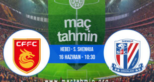 Hebei - S. Shenhua İddaa Analizi ve Tahmini 16 Haziran 2022