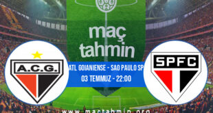 Atl Goianiense - Sao Paulo SP İddaa Analizi ve Tahmini 03 Temmuz 2022