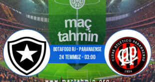 Botafogo RJ - Paranaense İddaa Analizi ve Tahmini 24 Temmuz 2022