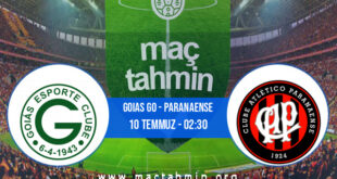 Goias GO - Paranaense İddaa Analizi ve Tahmini 10 Temmuz 2022