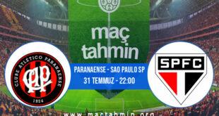 Paranaense - Sao Paulo SP İddaa Analizi ve Tahmini 31 Temmuz 2022