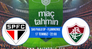 Sao Paulo SP - Fluminense İddaa Analizi ve Tahmini 17 Temmuz 2022