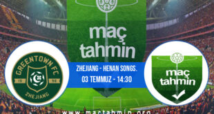 Zhejiang - Henan Songs. İddaa Analizi ve Tahmini 03 Temmuz 2022